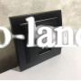 Розетка TV черная Giselt Milana G8008